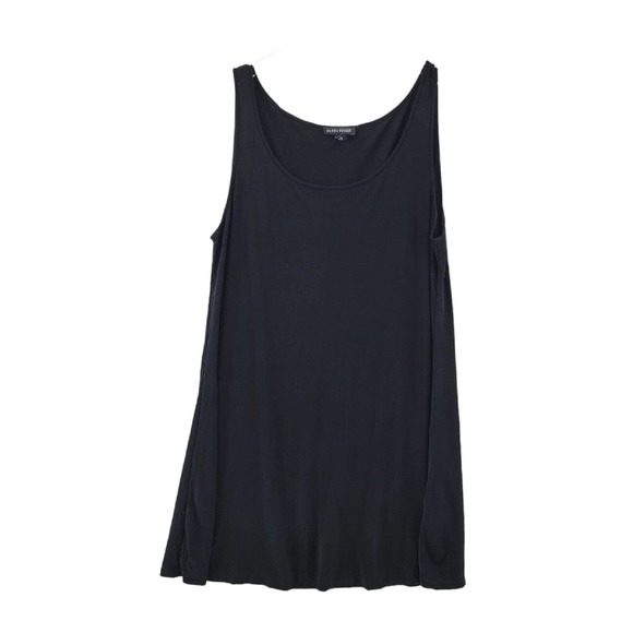 Eileen Fisher Tops - Eileen Fisher 100% Silk Tank Tunic Top Black Size Medium Sleeveless Mini Dress